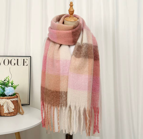 Écharpe Nanaïs coloris Rose Praliné