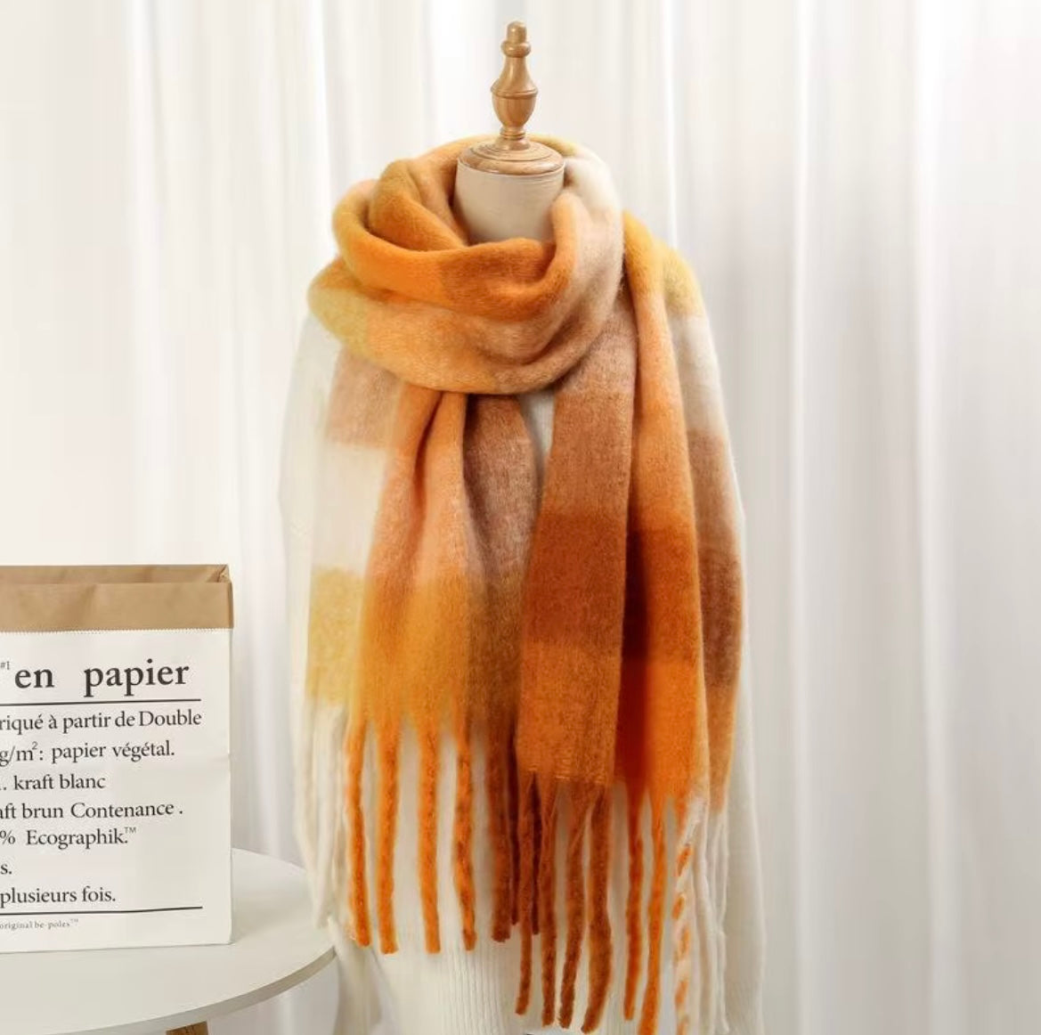 Écharpe Nanaïs coloris Miel Doré