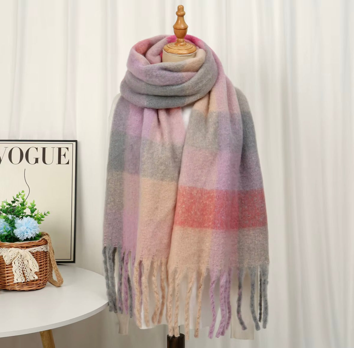 Écharpe Nanaïs coloris Lilas Poudré