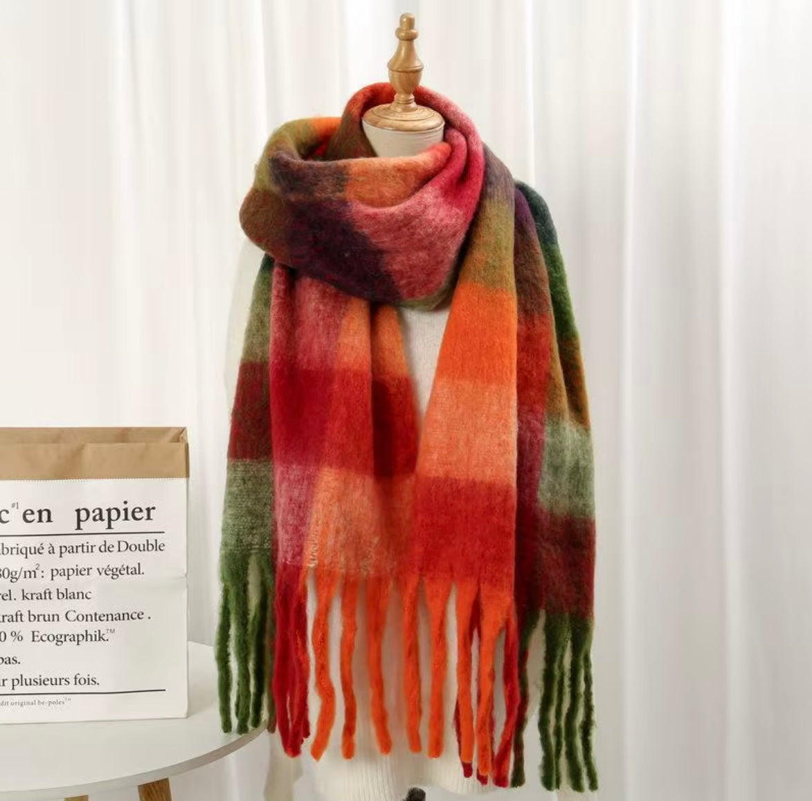 Écharpe Nanaïs coloris Camel Nuit