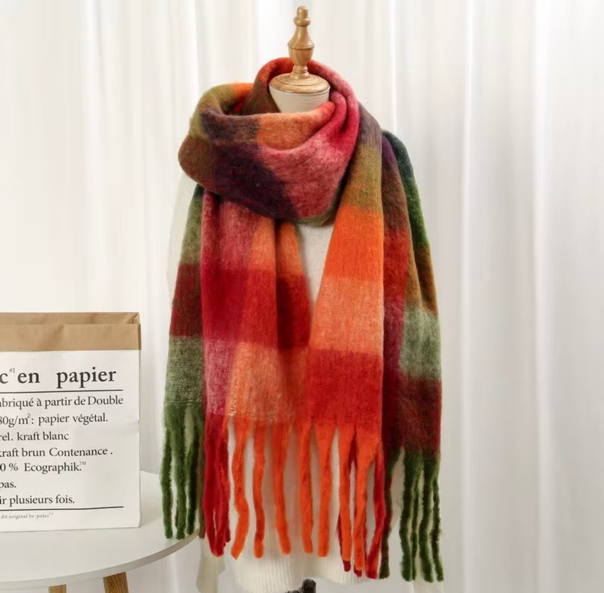 Écharpe Nanaïs coloris Feu d'Automne